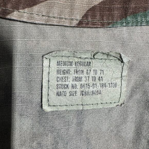 Military Woodland Camouflage Hot Weather Coat Men M Reg Green Rip Stop Pocket - Picture 11 of 13